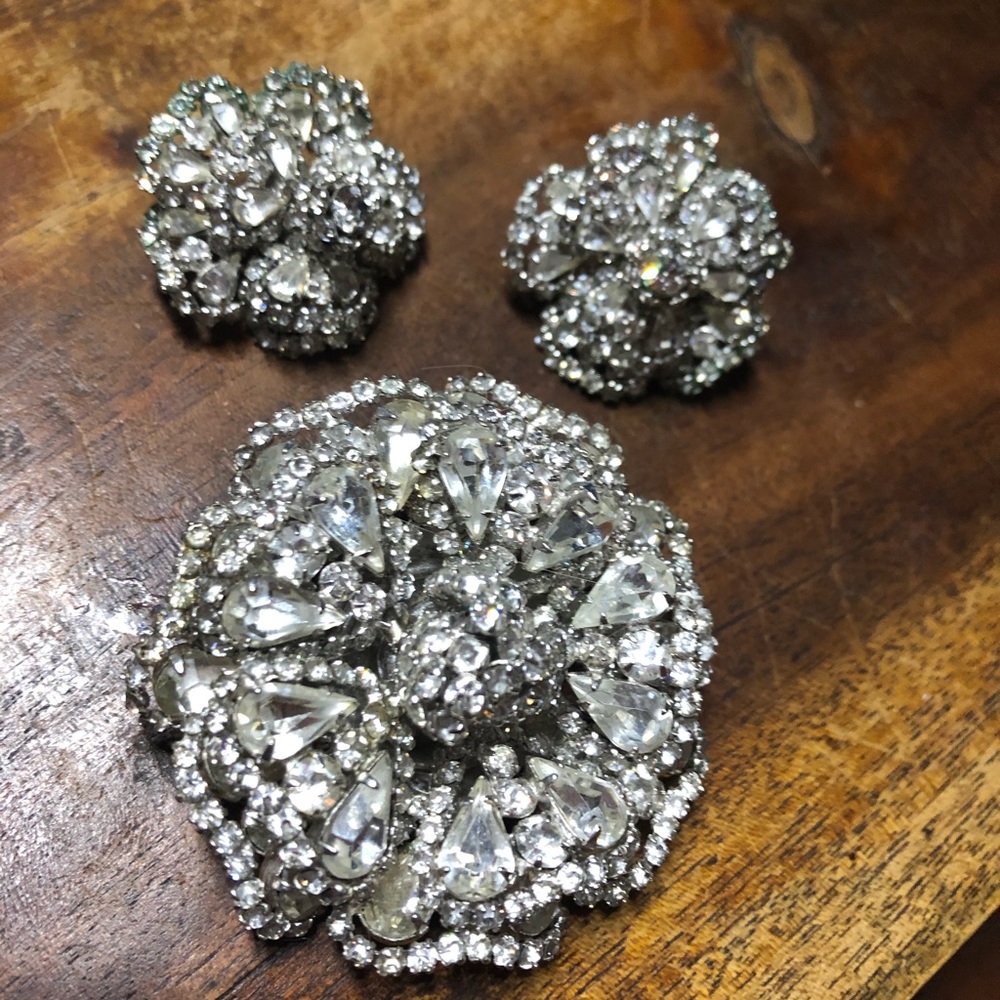 Vintage Weiss rhinestone set